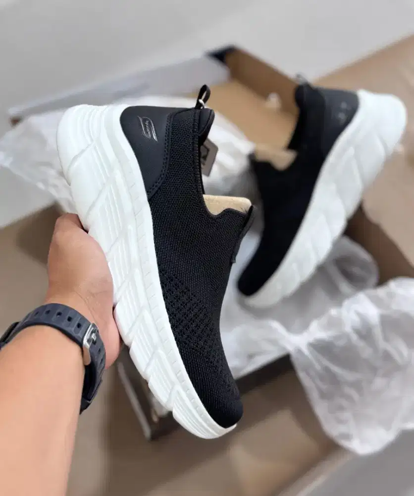 _Skechers Bobs B Flex Hi Black_