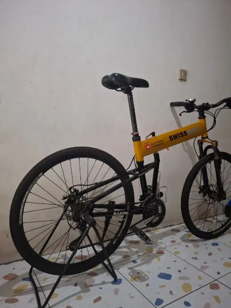 Sepeda swiss mountage bike
3 x 7 speed