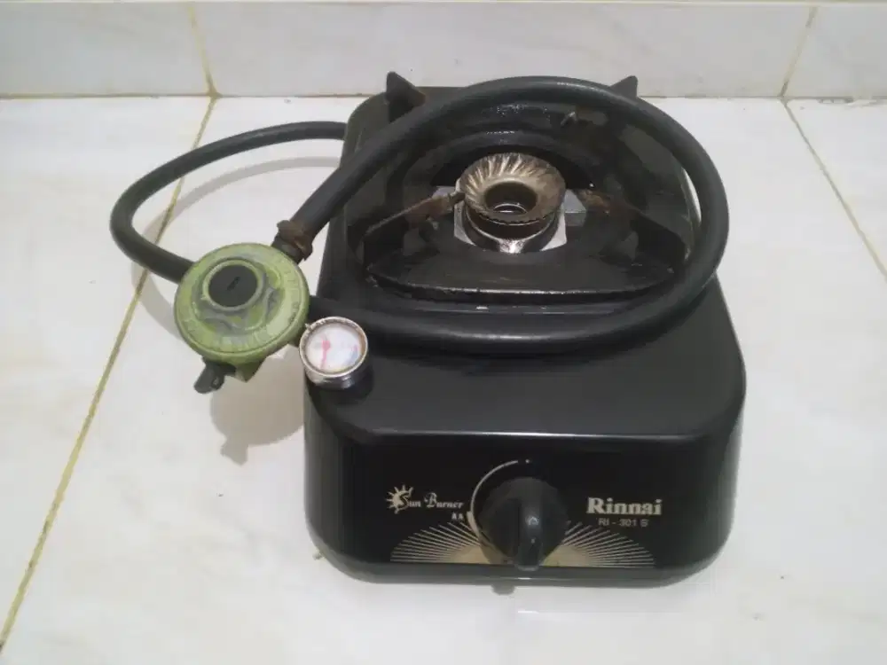 Kompor gas Rinnai 1 tungku + selang regulator