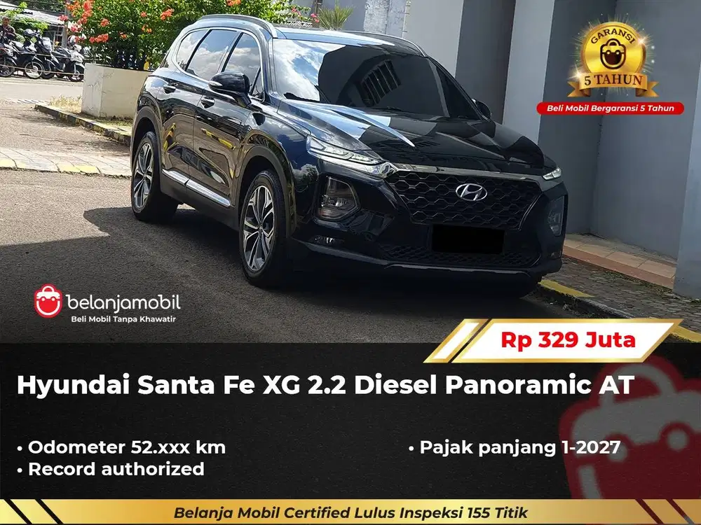 [ GARANSI 5TH ] Hyundai Santafe Santa Fe XG 2.2 Diesel 2019/2020
