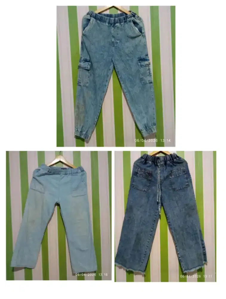 Celana jeans wanita joger