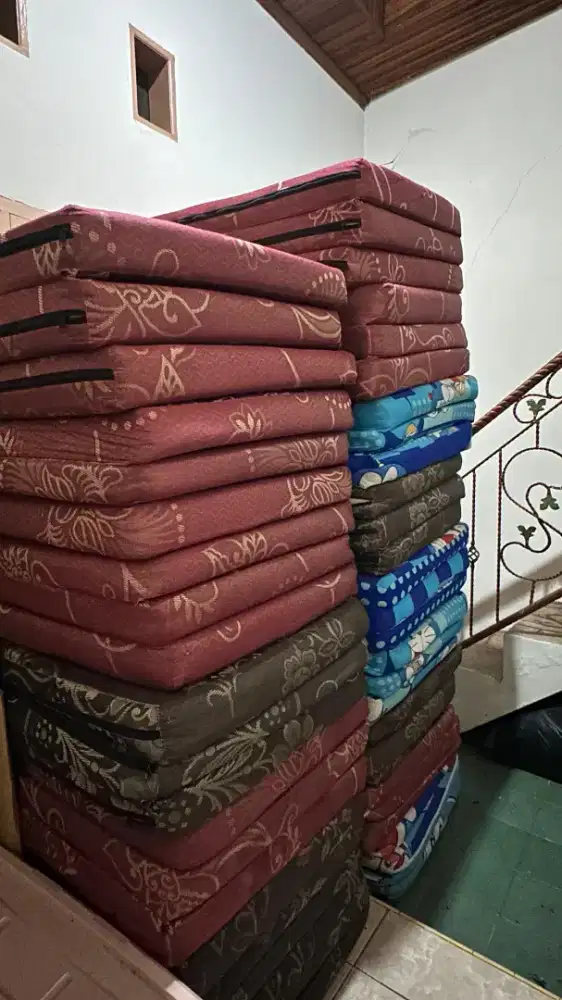 Kasur Lipat Tebal Premium Motif – Nyaman, Praktis, Siap Pakai!