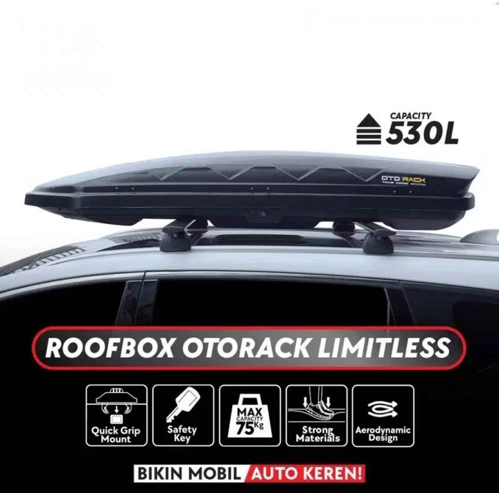 Roof Box Otorack cocok mobil rush pajero fortuner avanza