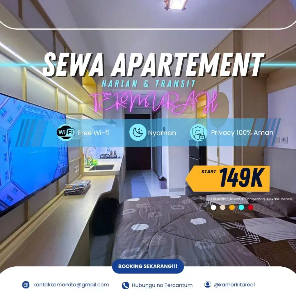 Sewa Apartemen SKYHOUSE BSD Harian/Transit Tangerang Termurah