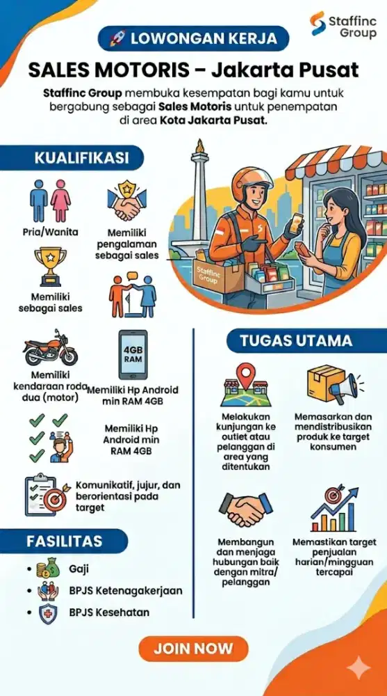 Sales Motoris Jakarta