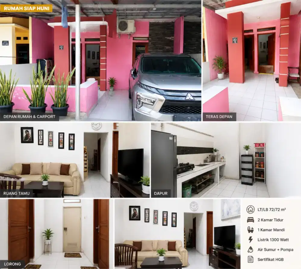 RUMAH DIJUAL DI PERUMAHAN PERMATA MANSION, BOJONGSARI, KOTA DEPOK