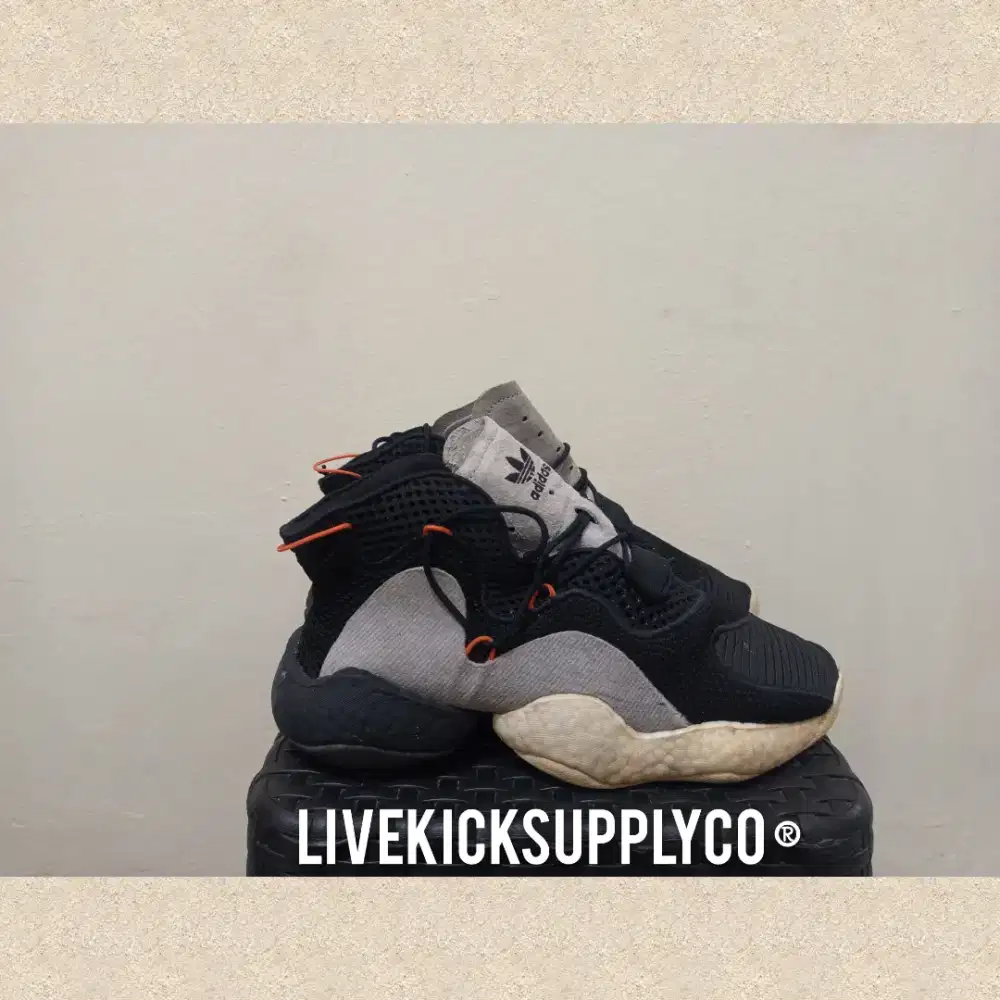 Adidas Basketball Crazy BYW Black w/ Boost •Preloved,Second,Thrift•
