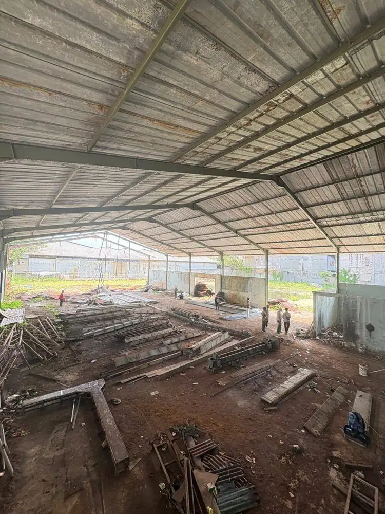 Tanah 4.000m² Gratis Bangunan 2 Lt Jurumudi Tangerang  – Cocok Gudang