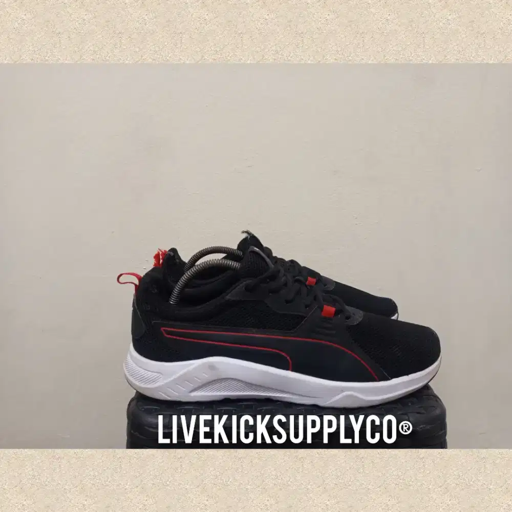 Puma Running FTR Connect Black/Team Red •Preloved,Second,Thrift•