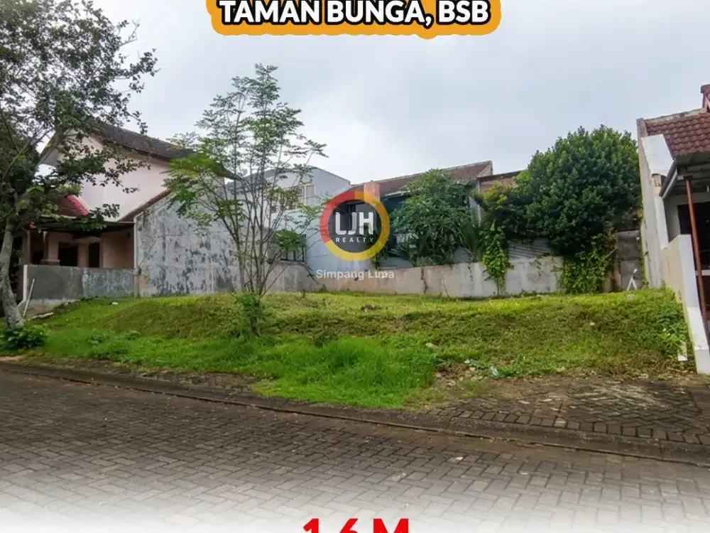 Tanah Siap Bangun 16x16 di Taman Bunga BSB, Harga Menarik