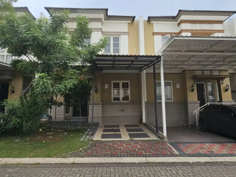 Rumah disewakan di savia nusaloka BSD semi furnsih siap huni dekat TOL bsd hara 55 jt per tahun
