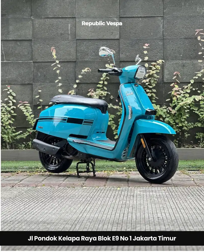 LAMBRETTA SPECIAL V125 TH 2019 WARNA BLUE SUPER RARE COLLOR PERFECT CO