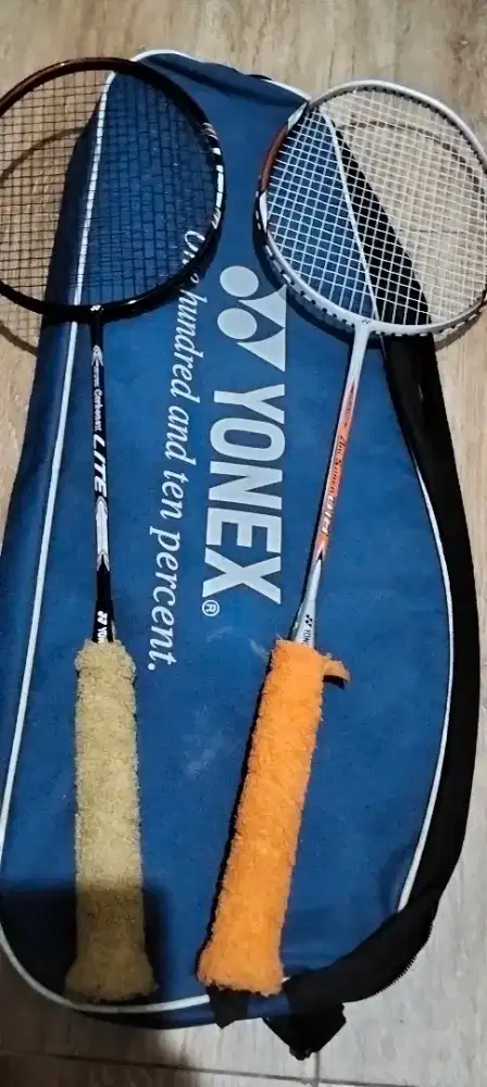 Raket Yonex carbonex LITE dan arcsaber D18