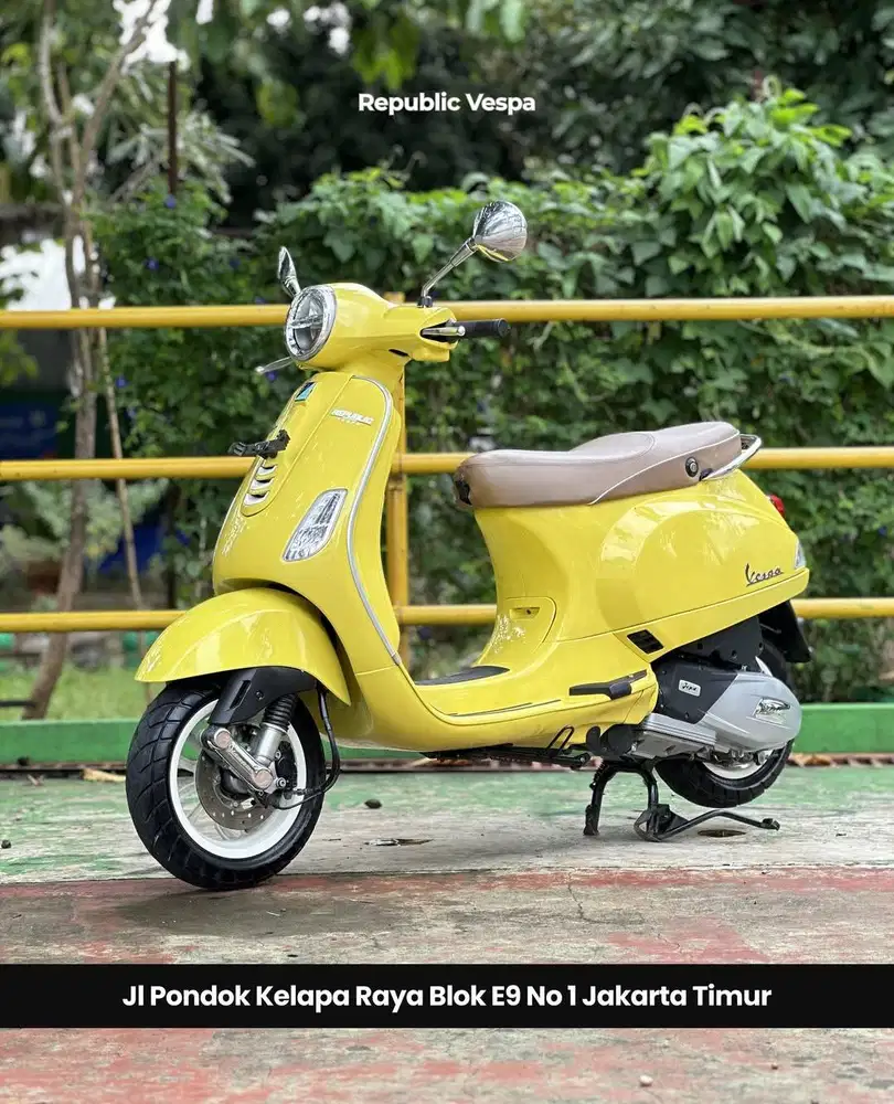 PIAGGIO VESPA LX125 IGET LED TH 2024 WARNA YELLOW CURIOSO PERFECT COND
