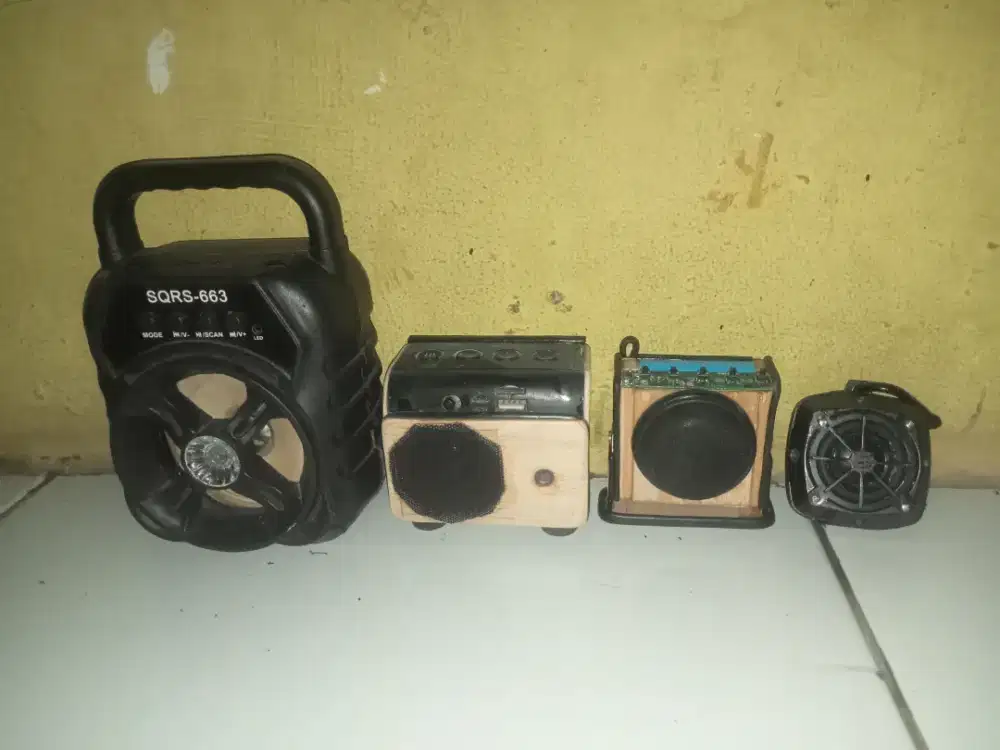 Dijual cepat speker blutut mini rakitan sendiri bass oke