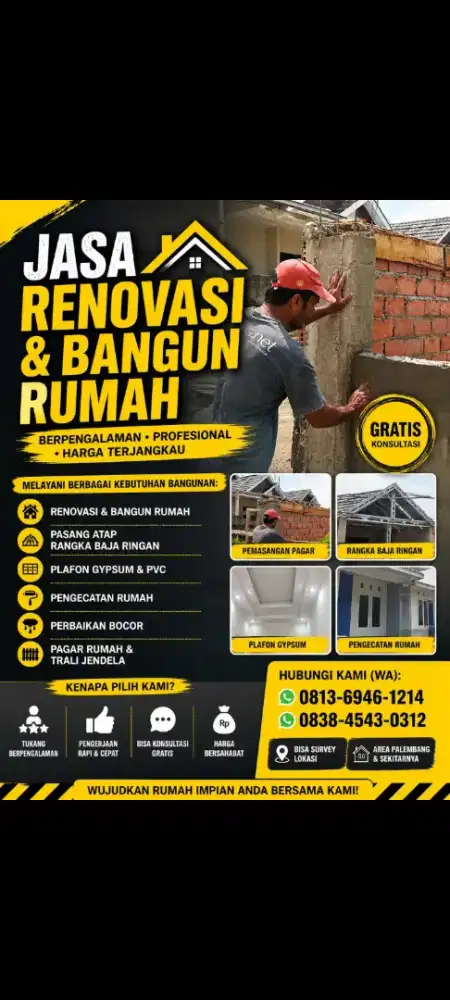 Jasa Tukang Bangunan Borongan