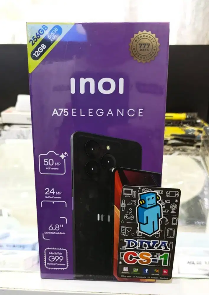 New INOI A75 Ram 6Gb 256Gb UFS 2.2 Helio G99 DualCam 50Mp Support NFC