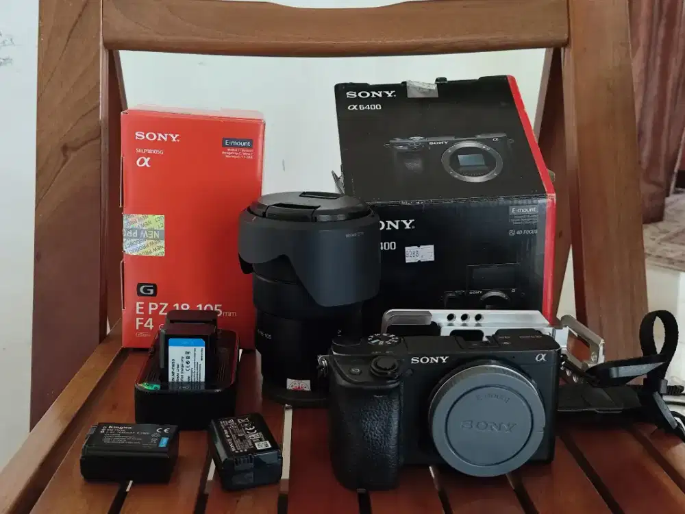 Sony a6400 & Lensa 18-105 F4 (lensa masih garansi)