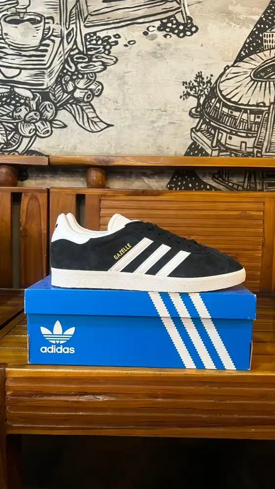Adidas Gazelle Black White