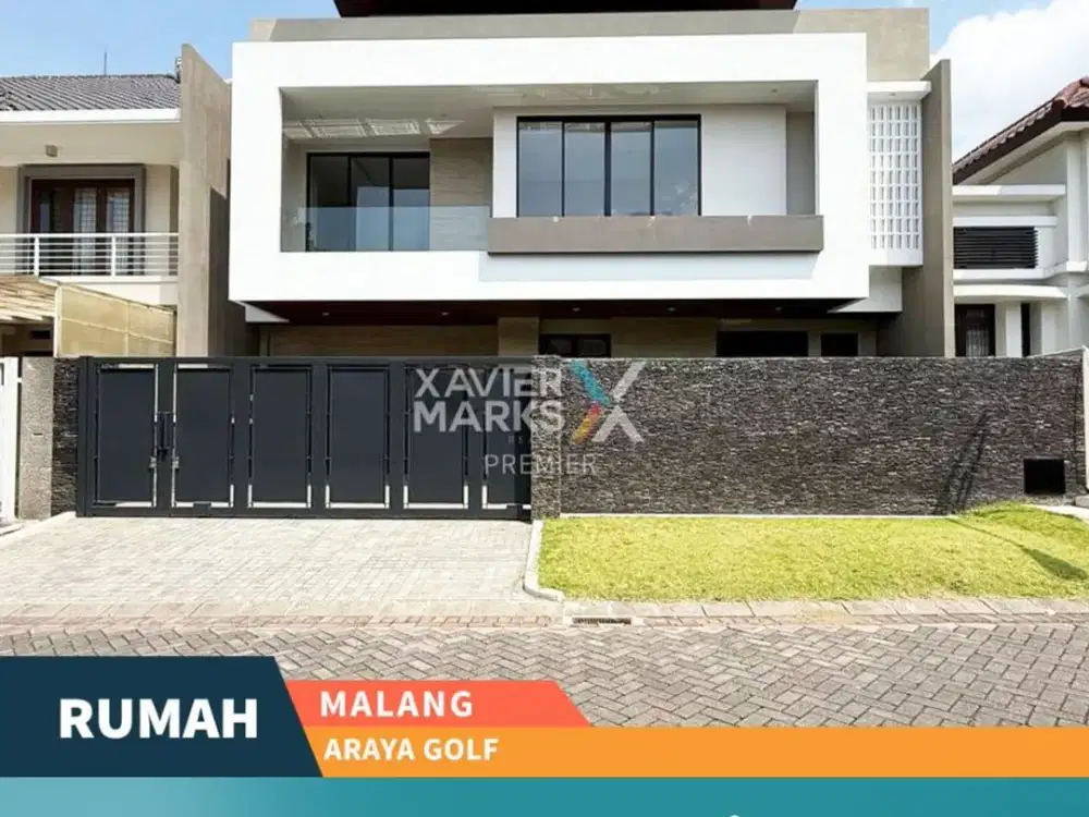 Dijual Rumah Desain Modern Dekat ke Mall dan RS di Araya Golf Malang