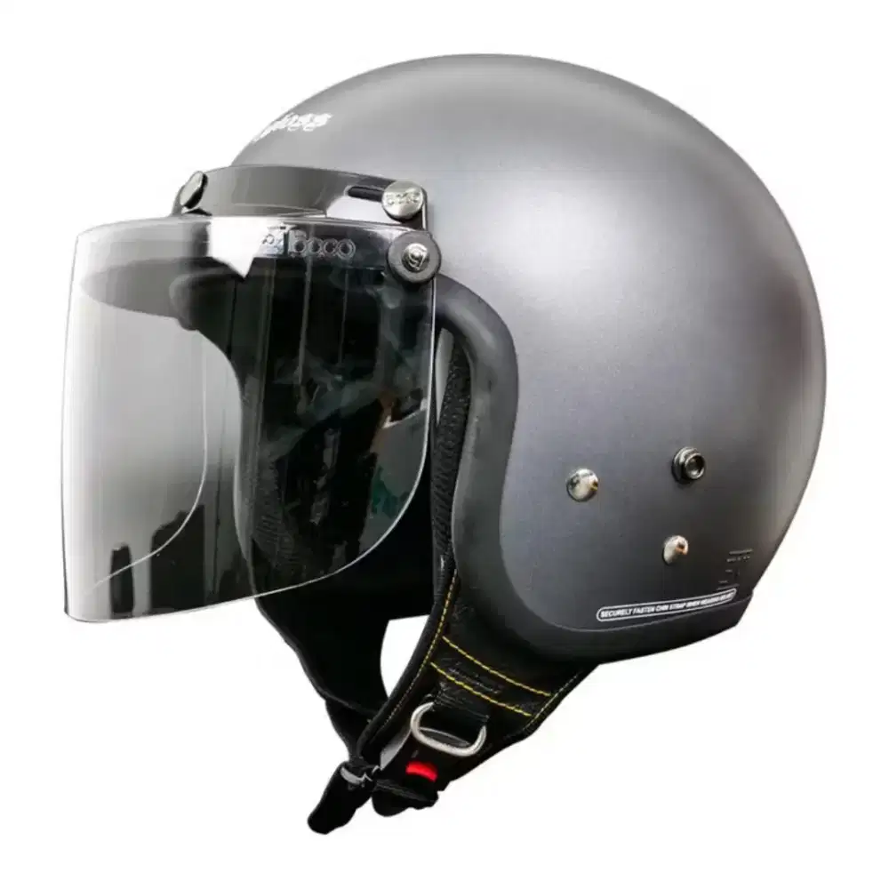 Helm Half Face Retro Cargloss CFM - Desain Klasik, Bahan Tahan Lama,