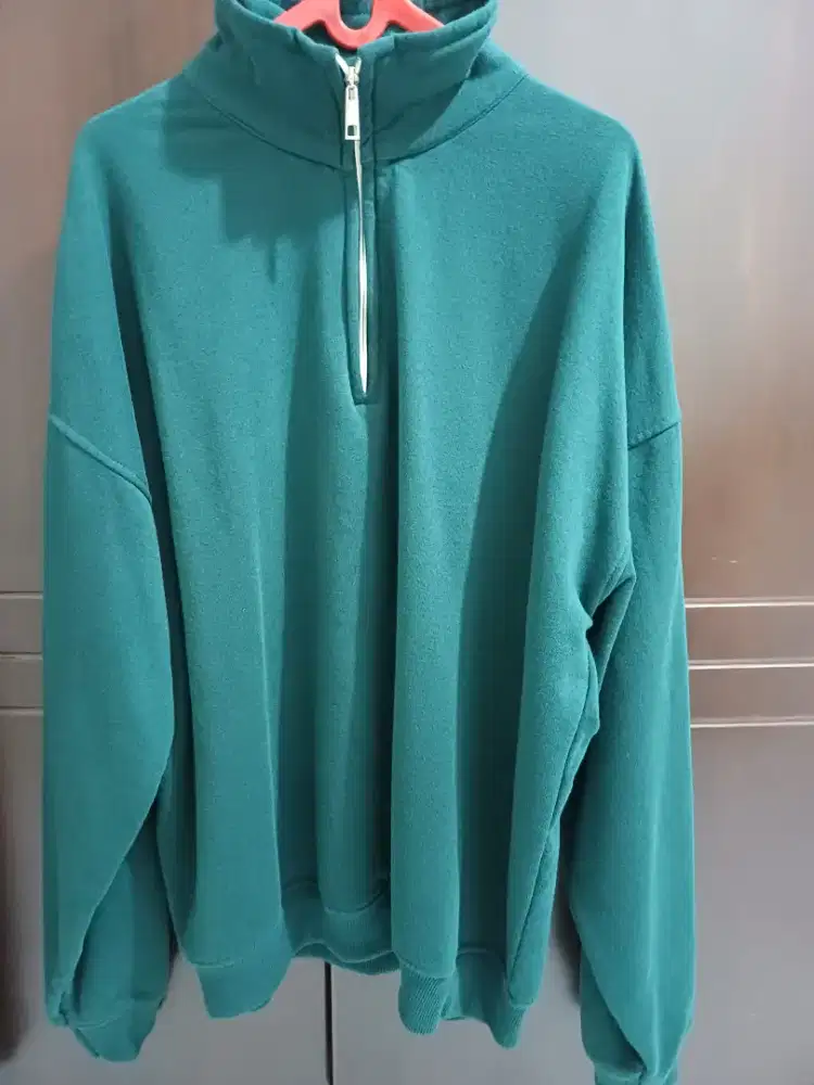 CozyClub halfzipper warna forest