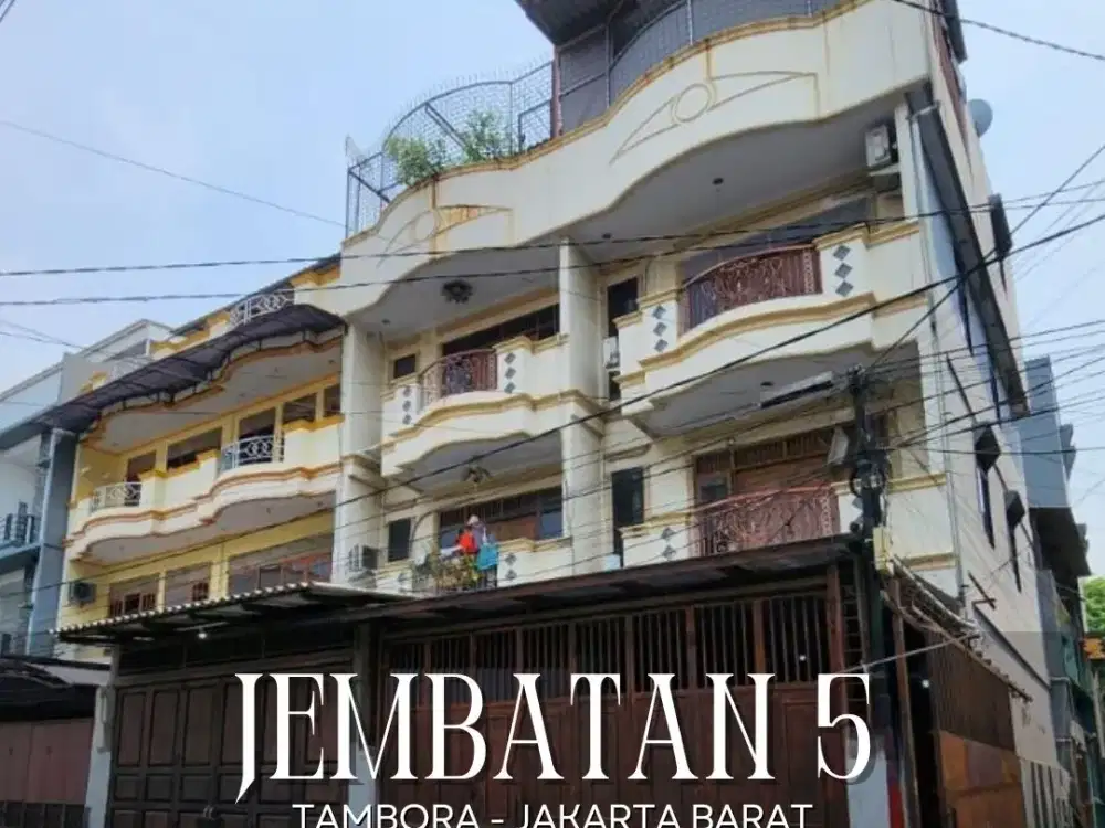 DIJUAL MURAH RUKO ADA LIFT BARANG DI JEMBATAN 5 TAMBORA JAKARTA BARAT