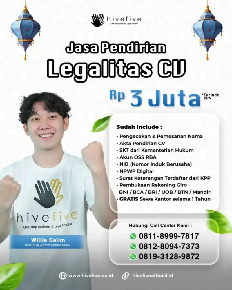 Konsultan legalitas pembuatan PT /CV/ Koperasi & Yayasan