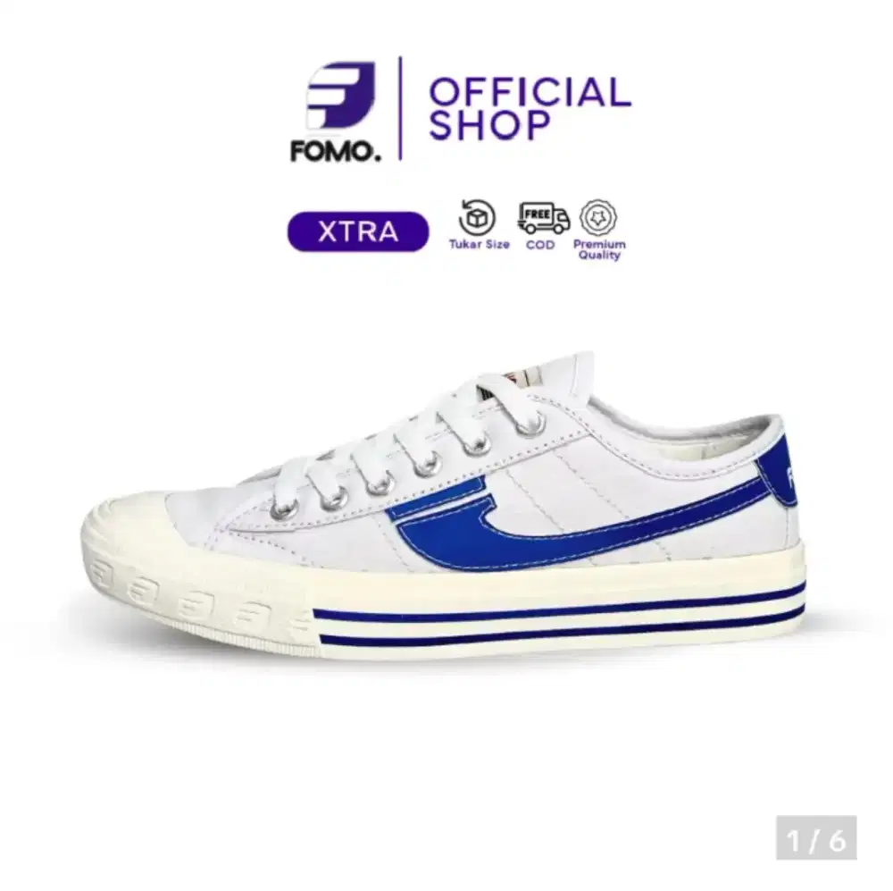 Jual Sepatu FOMO Astro White Blue. 