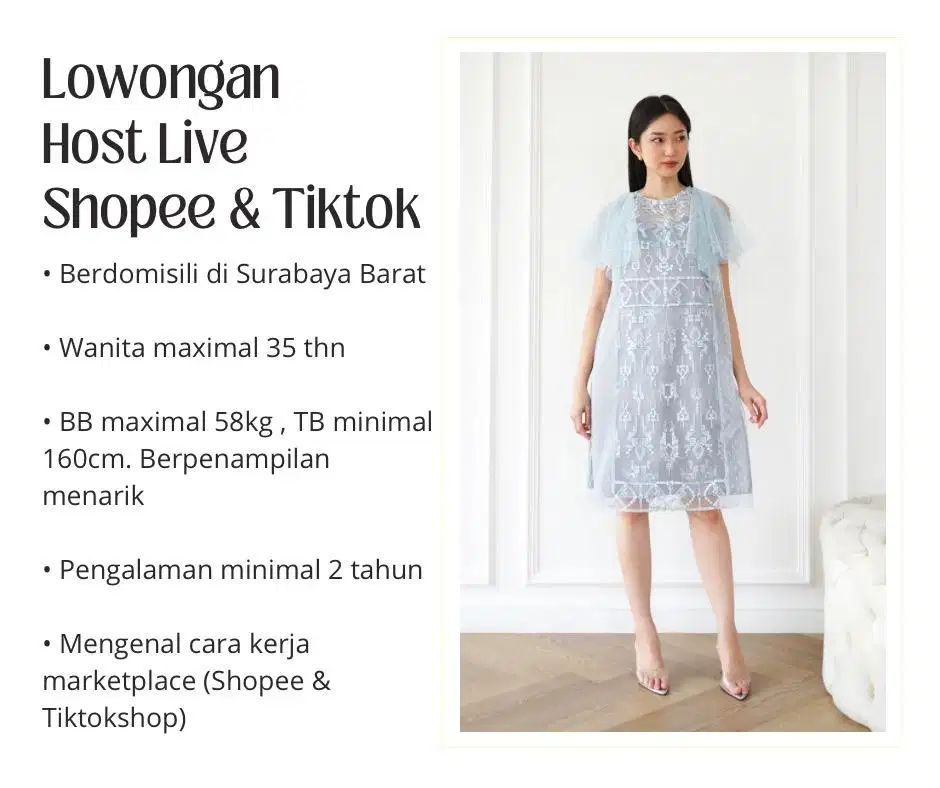 Lowongan Content Creator & Host Live