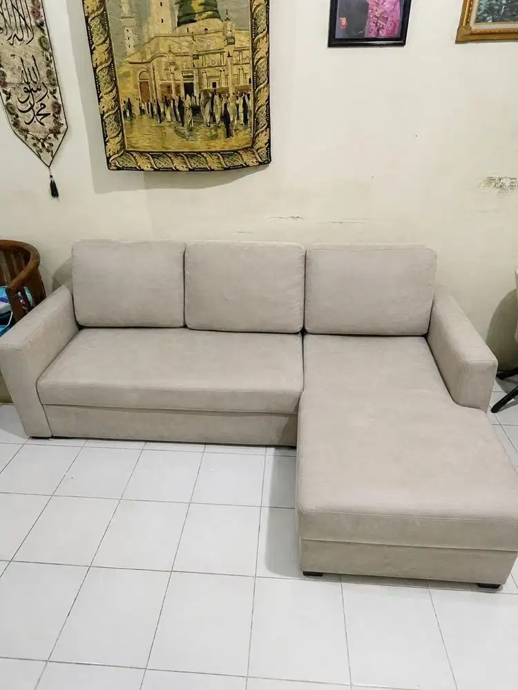 Sofa Bed Miniato dengan penyimpanan fabric informa