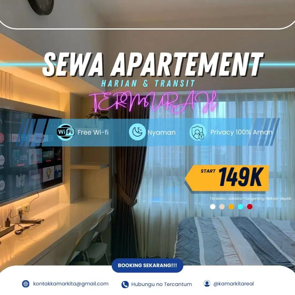 Sewa apartemen Springlake Summarecon Bekasi Harian/Transit Termurah