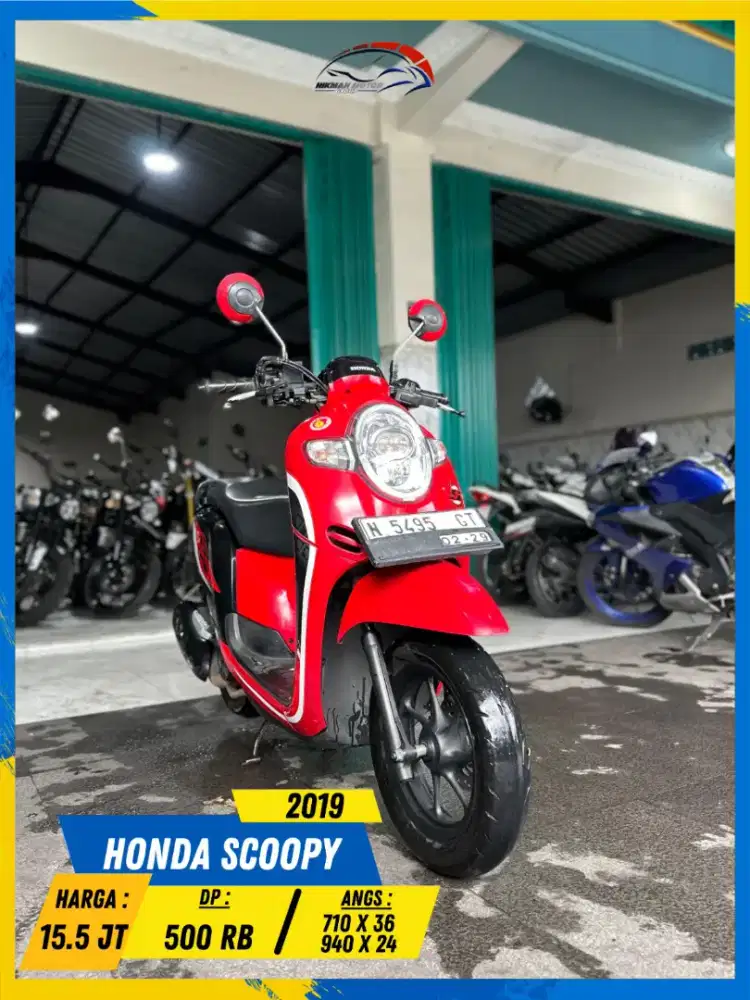 HONDA SCOOPY 2019 MURAH POLL BOSSKU HIKMAH MOTOR KEPUH MALANG