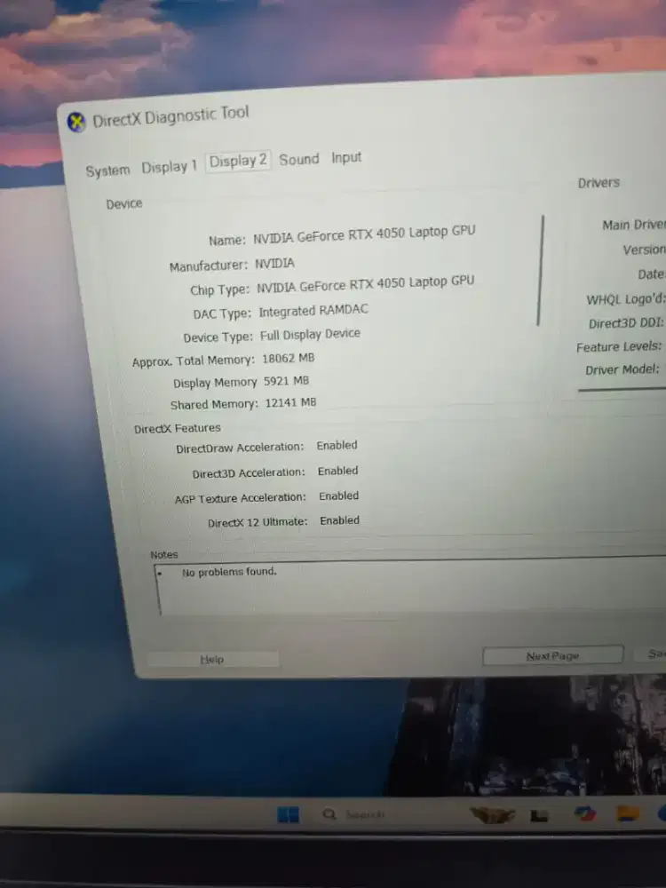 jual lenovo loq intel core i7-13650HX Ram 24gb nvidia RTX 4050 SECOND