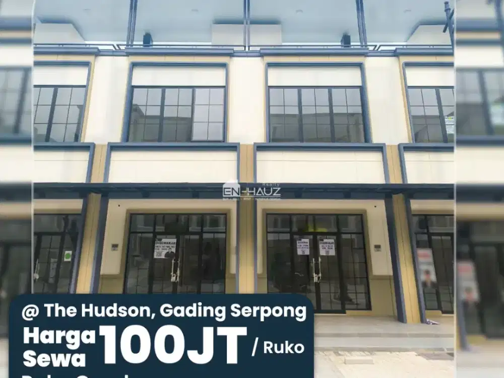 (IRV) Disewakan ruko gandeng The hudson