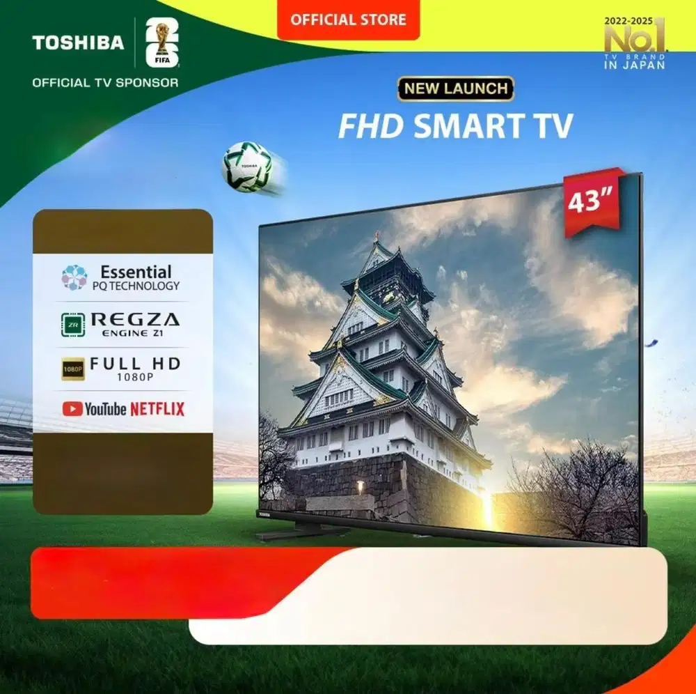 Toshiba TV 43 FHD Smart TV - WIFI Dolby Audio