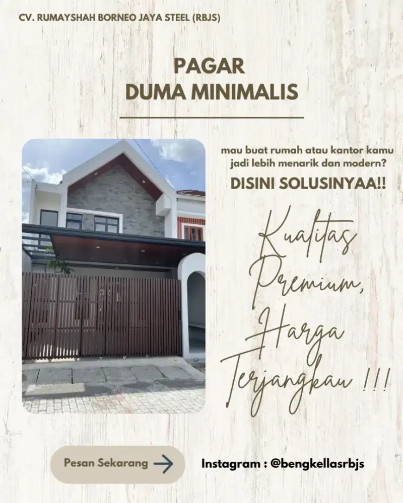 PAGAR WPC DUMA MINIMALIS