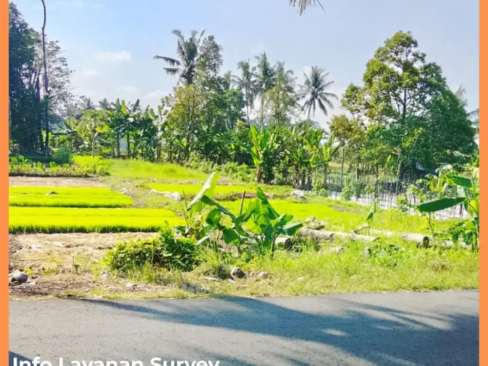 Tanah Jogja Mangku Jl Aspal 2 Menit Pasar Gentan Kaliurang
