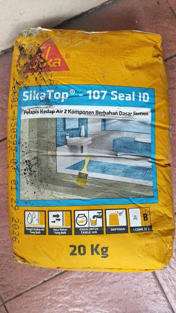 Sika Top 107 Semen Pelapis 20 Kg dan Komponen cairan 5 Kg