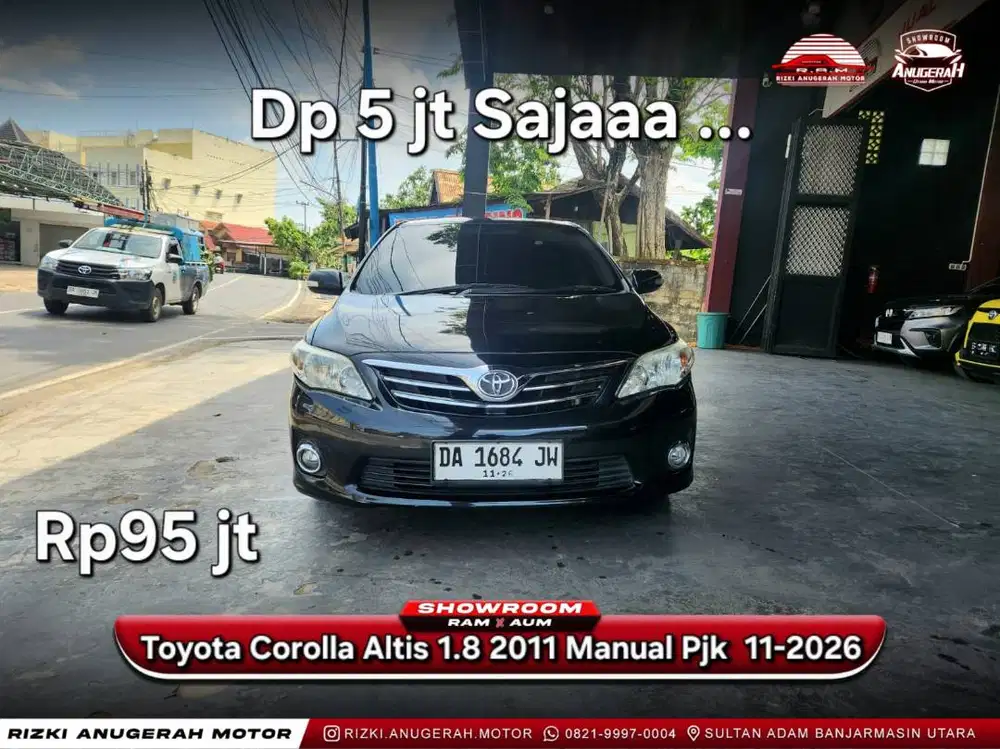 Dp ringan Toyota Corolla Altis 1.8 2011 Manual MT