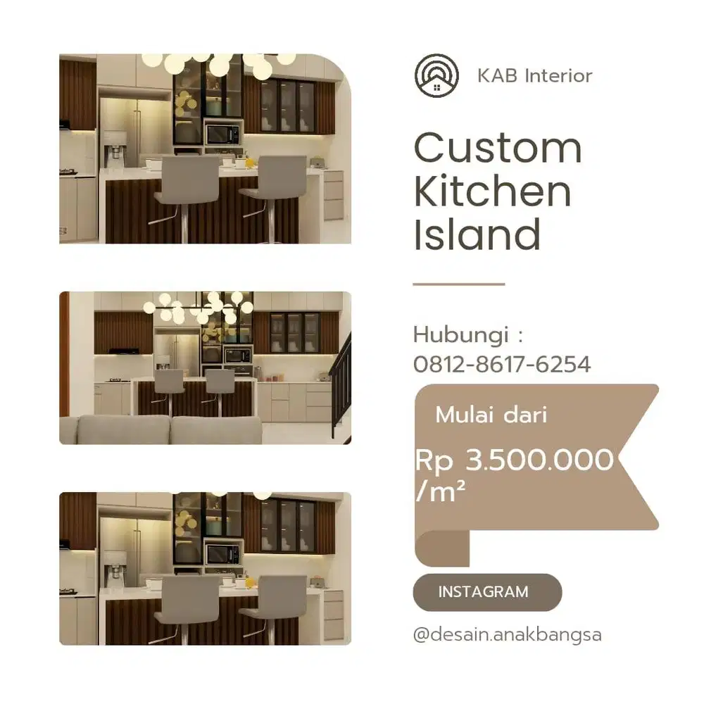 Custom Kitchen Island Minimalist