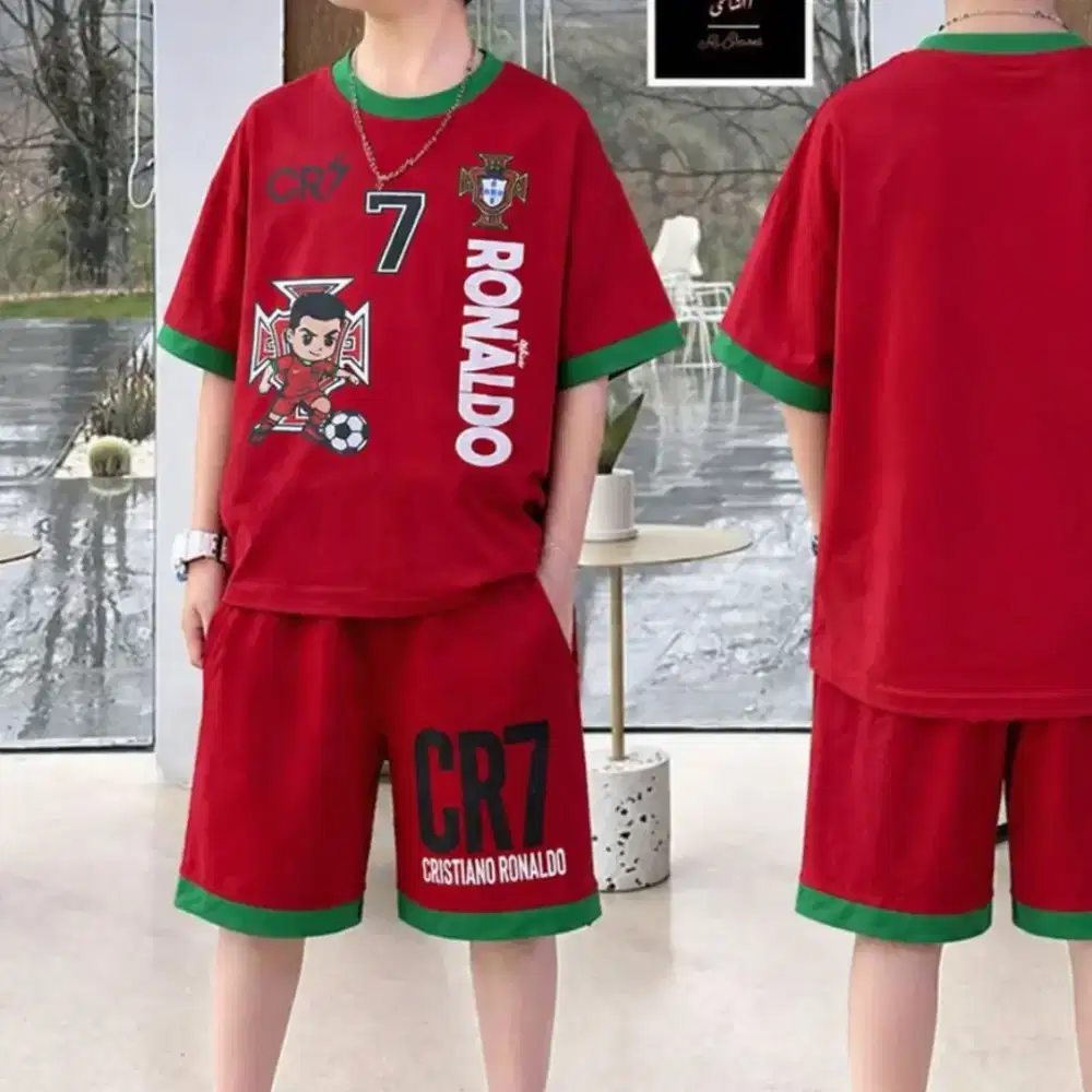 Baju bola cr7 ronaldo usia 1_10 tahun