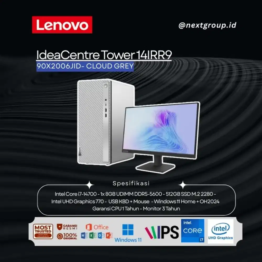 Lenovo PC IdeaCentre Tower 14IRR9 90X2006JID Core i7-14700Win11+OH2024