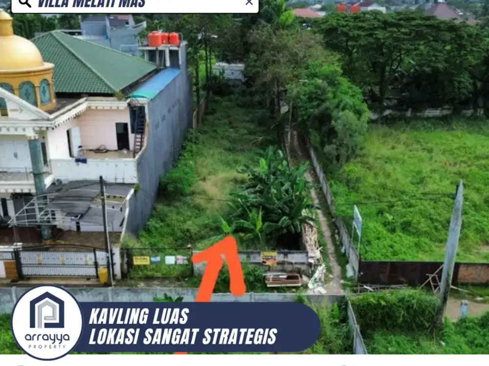 KAVLING STRATEGIS COCOK UNTUK DISEWAKAN ATAU DIBELI DI MELATI MAS (LS134)