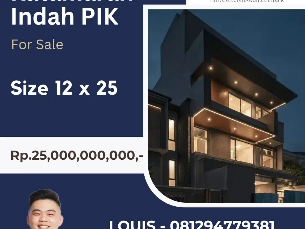 RUMAH KATAMARAN INDAH PIK1 JUAL