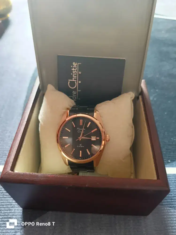Jam Tangan Cwe ori Alexandre christie (Box+Sertifikat) lengkap muluss