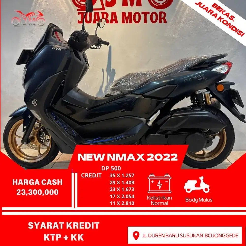 NMAX NEW 2022 DP MULAI 500 RB ANGSURAN RINGAN PROSES MUDAH DAN CEPAT