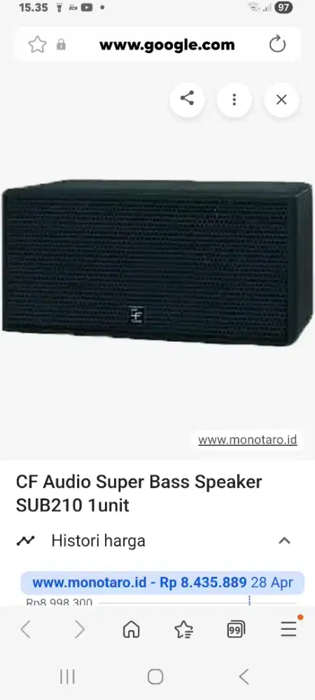 DIJUAL CEPAT SUB CF 210