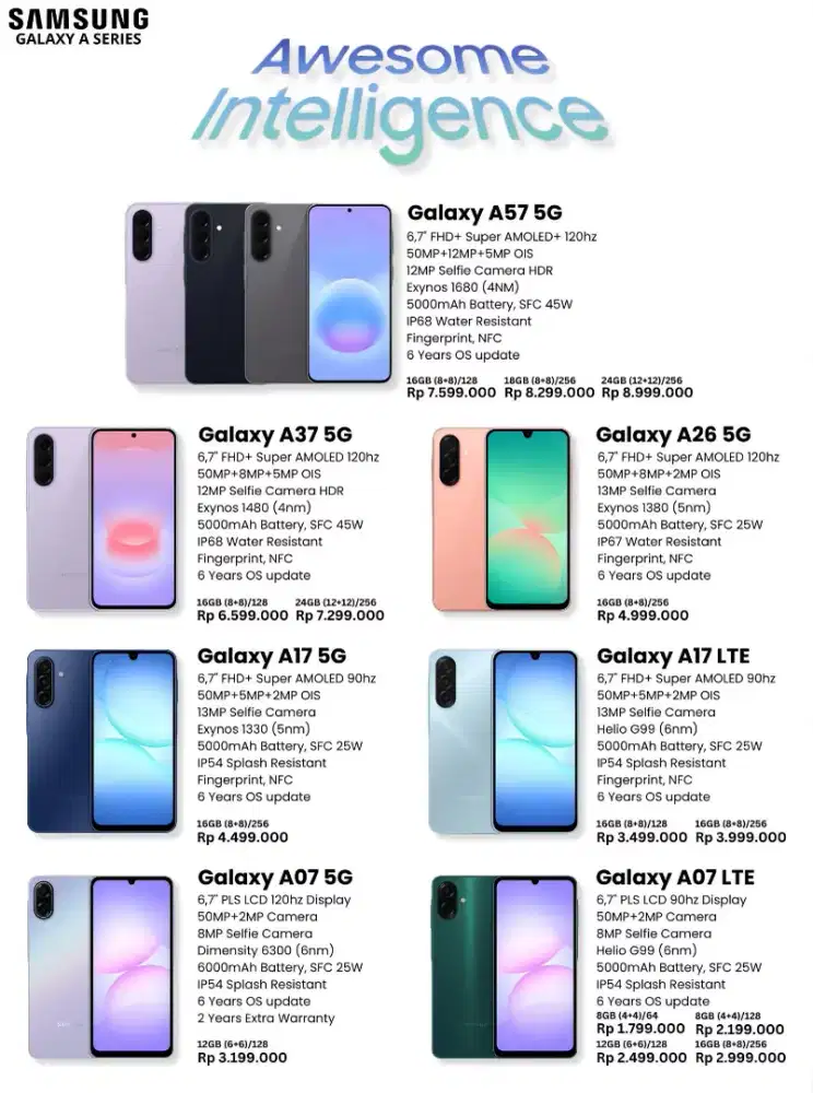 Promo Samsung A57 series
