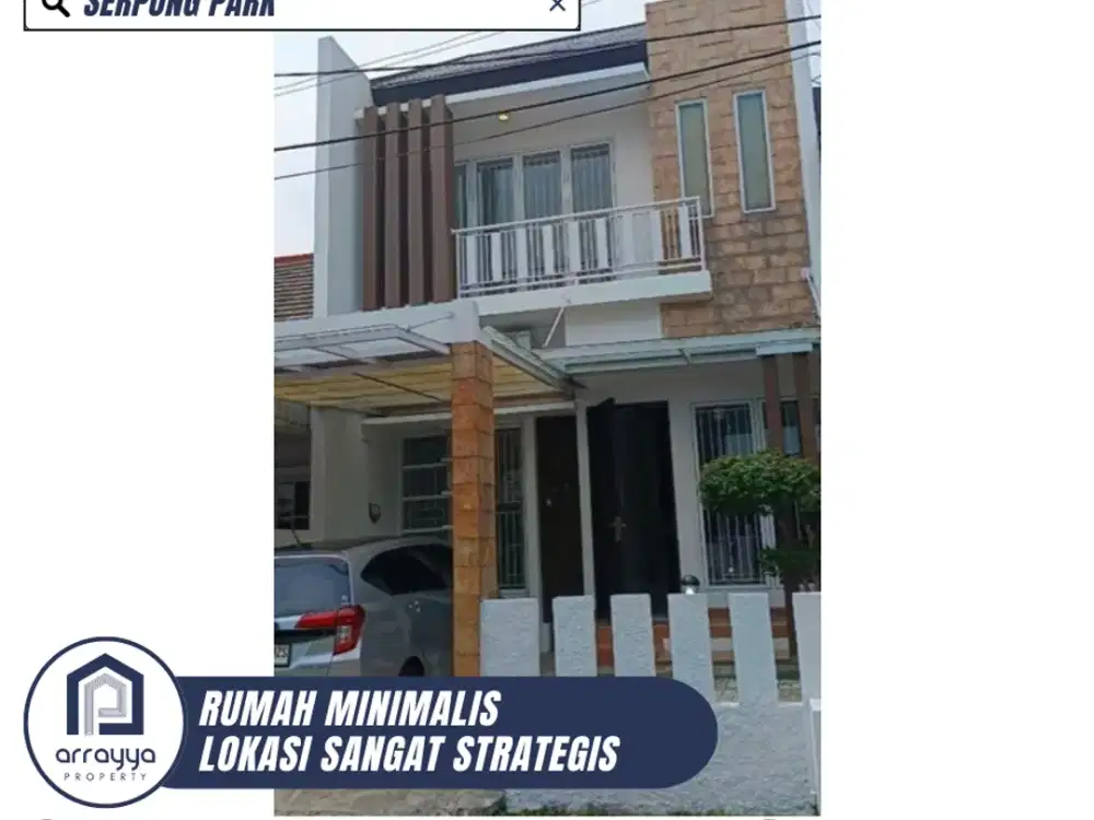 DIJUAL RUMAH 2 LANTAI SEMI FURNISH SIAP HUNI DI SERPONG PARK (EN700)